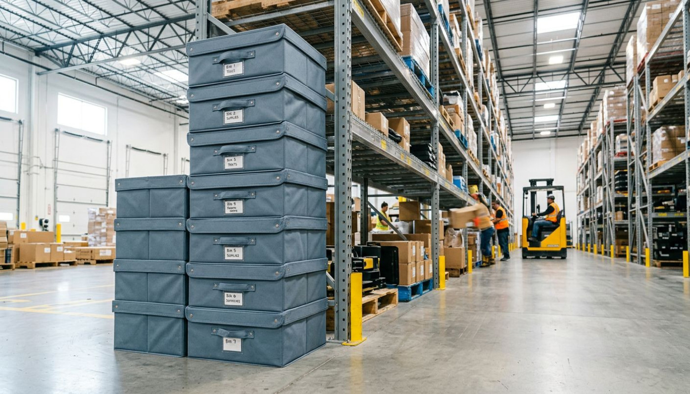 Comment optimiser l'espace avec des bacs de rétention pliables ?